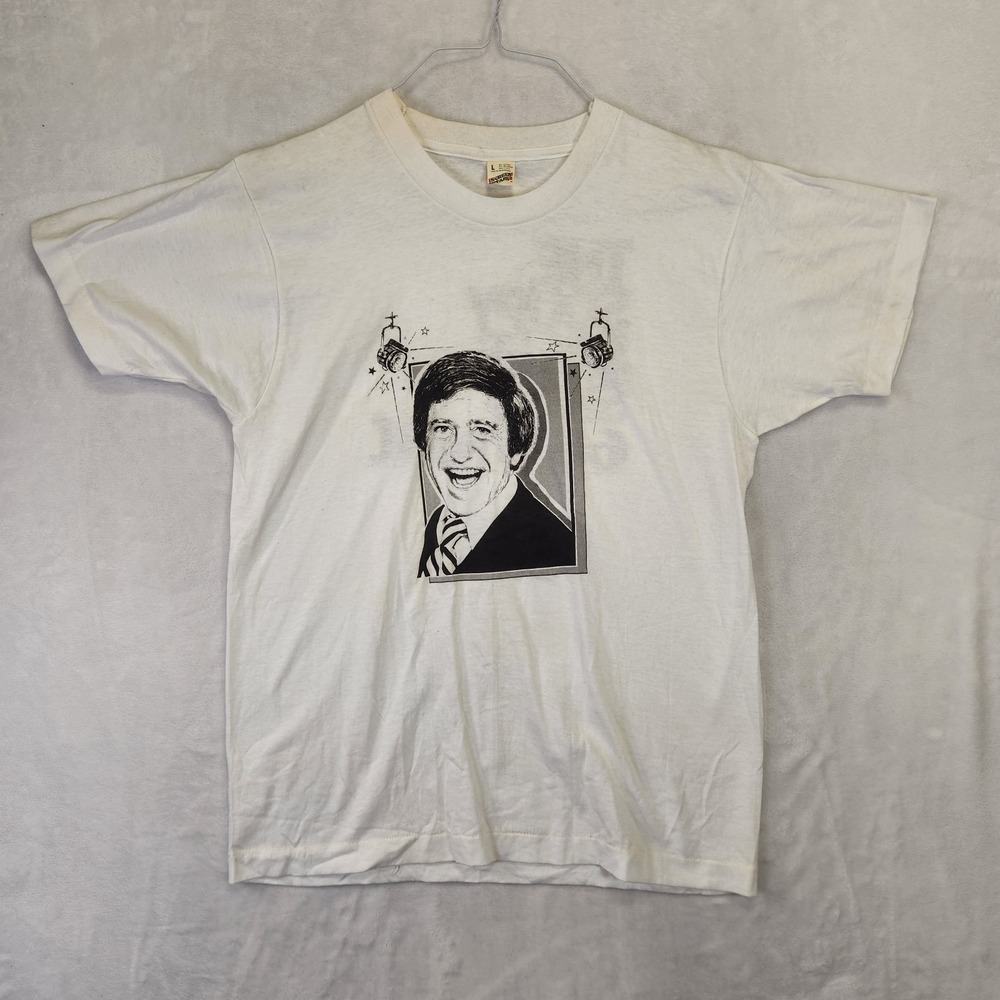 Vtg Soupy Sales Show WNBC 66 T Shirt Screen Stars USA 70s 80s TV Promo Mens L